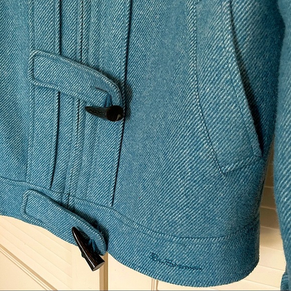 Ben Sherman Blue Wool Blend Coat Size S - Picture 5 of 16